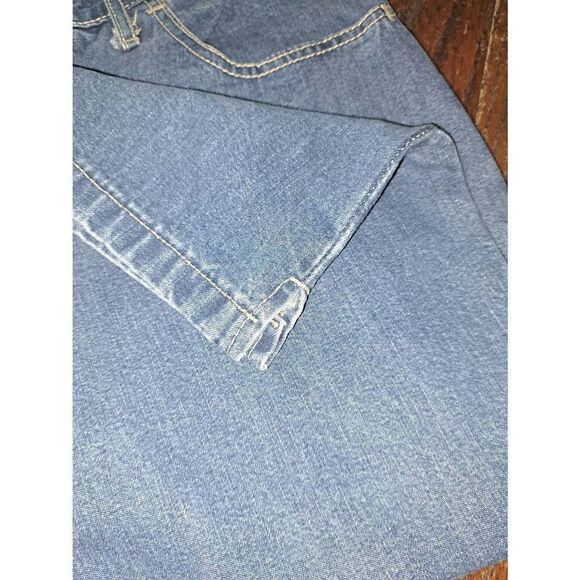 Size 11-12 Brighton Blues Denim Blue Jean Capris Skimmers Pedal Pushers Shorts - Picture 4 of 5